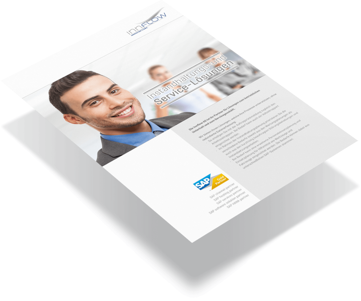 SAP Service | Ihr Partner für Service-Lösungen  - Flyer Abbild