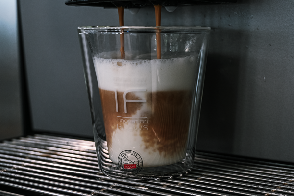 Kaffee in Innflow Glas