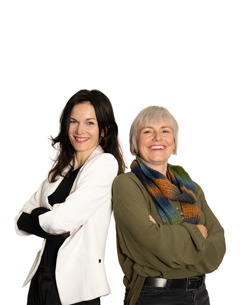 Porträtbild von Isabelle Wirth und Barbara Surber